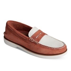 Sperry Men's Red and White Loafers